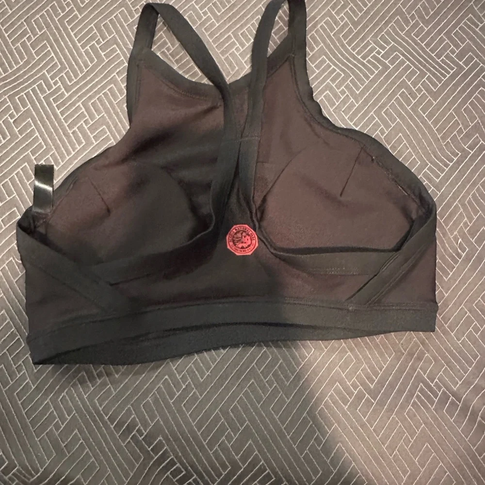 Hurley Black and Orange Bikini Top with Racerback - Picture 2 of 3